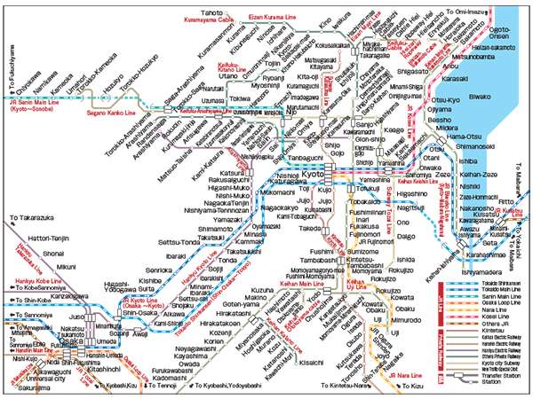 kyoto railway map