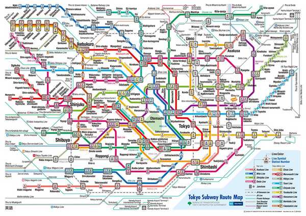 tokyo subway route map