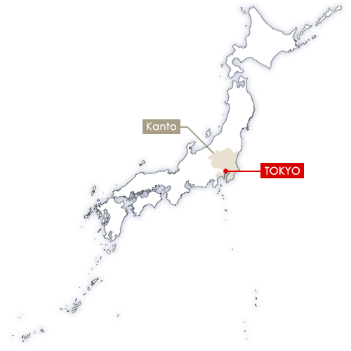 Tokyo in Japan map