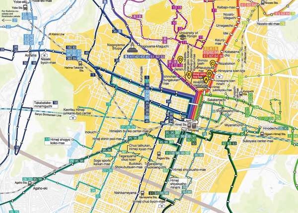 himeji transportation map