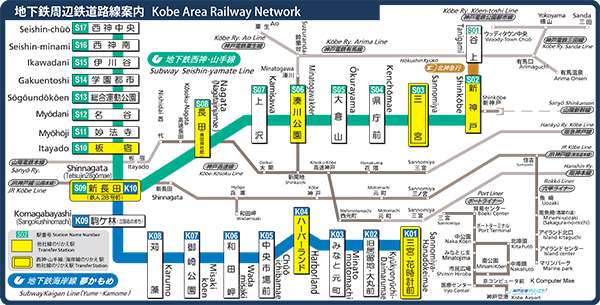 kobe subway route map